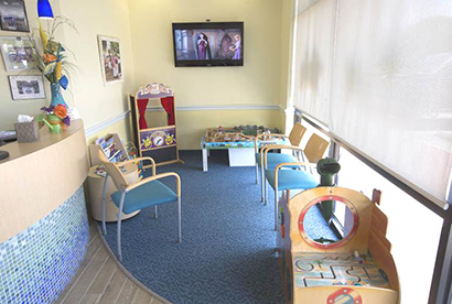 Waiting area at Lantzy Children's Dentistry