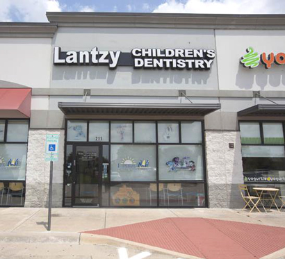 Outside office entrance for Lantzy Children's Dentistry